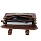 Business Briefcase Men Retro Matte Leather Large Capacity Crossbody Shoulder Computer Bag Handbag