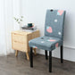 2/4/6PCS Stretch Dining Chair Cover Elastic printed Kitchen Chair Cover  Removable Slipcovers Restaurant Banquet Hotel
