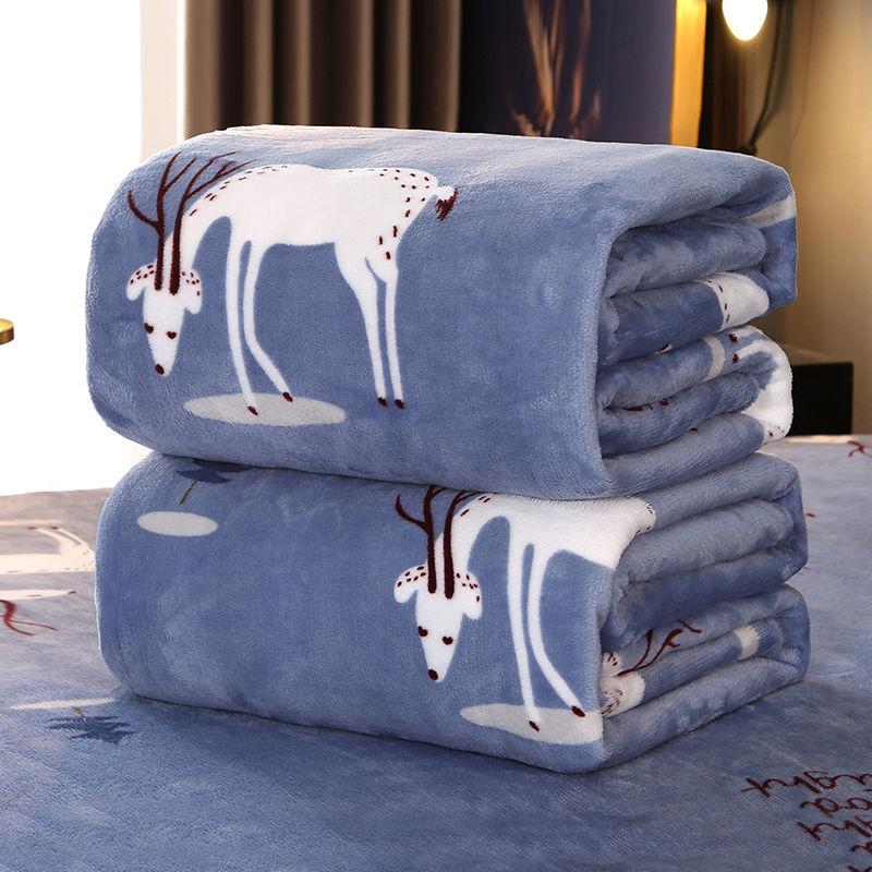 Flannel Blanket Coral Fleece Blanket Fleece Sheet Cover Blanket Four Seasons Universal Multi-Size Single Double Student Dormitory Sheets