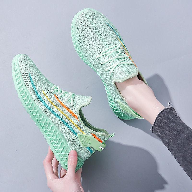 Shoes Women 2021 Spring Summer New Fashion Casual Sports Shoes Mesh Single Shoes Breathable Lightweight Women