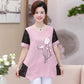 Women's Summer Short-sleeved T-shirt Round Neck Large Size Loose All-match Top
