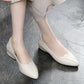 Thick-heeled Single Shoes Female Mother Shoes Flat Work Shoes Pointed Toe Women's Shoes Low-heel Pumps