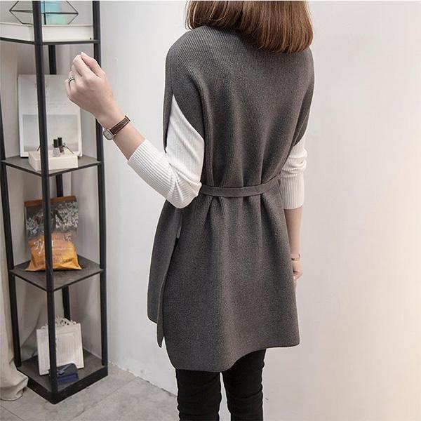 Korean Sweater Sweater Women's Bottomed Shirt Vest Two-piece Set Loose Women's Versatile Long Sleeve