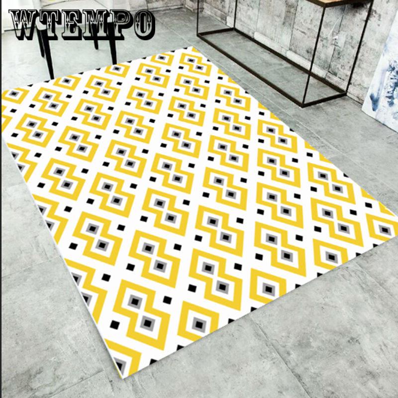 Nordic Style Geometric  Carpet Living Room Rug Sofa Coffee Table Mat Bedroom Yoga Pad