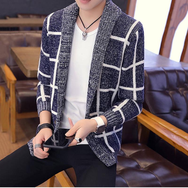 2019 Sweater Men Autumn Winter Sweater Coats Male Thick Wool Mens Sweater Jackets Casual Knitwear