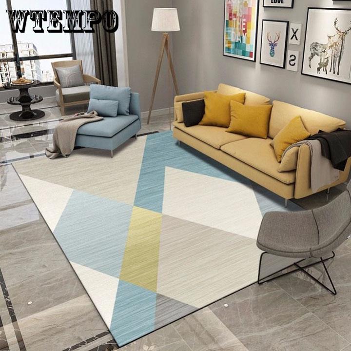 Nordic style Geometric Carpets For Living Room Home Bedroom Delicate Carpet Coffee Table