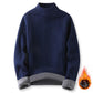 Autumn and Winter Men's Round Neck Sweater Thickened Warmth Pullover Sweater Youth Top