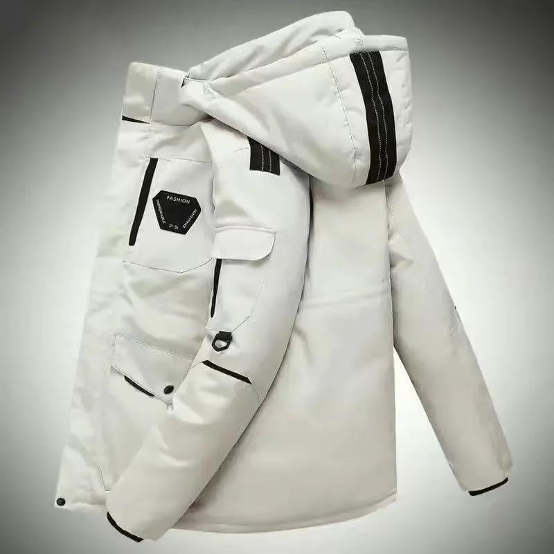 Women's Short Down Jacket Korean Star Outdoor Winter Coat Large Size Women's Autumn and Winter Big Fur Collar Warm Cotton Clothing Couple Clothes