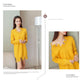 Autumn  Winter Women's Mid-length Sweater Ripped Tassel Sweater Casual Loose Knit Sweater Dress Outer Wear