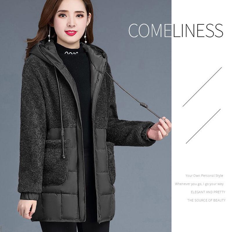 Winter Short Down Coat Imitation Lamb Wool Loose Casual Jacket Fashion Simple Women's Cotton Coat