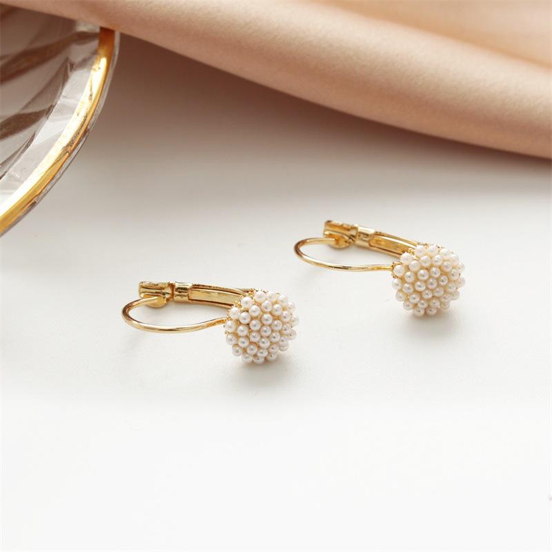 Jewelry Fashion Earrings Cute Hypoallergenic Millet Pearl Stud Earrings