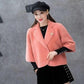 Autumn and Winter Imitation Mink Velvet Knitted Cardigan Jacket, Fashionable and Loose-fitting Short Women's Jacket