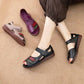 Summer Sandals Women's Popular Flat-bottomed Tendon Soft-soled Mother Shoes Women's Middle-aged and Elderly Beach Shoes