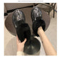 Snow Boots Women's Fur One Low Cut Plus Velvet Thickened Non-slip Wool Cotton Boots Winter Warm Cotton Shoes