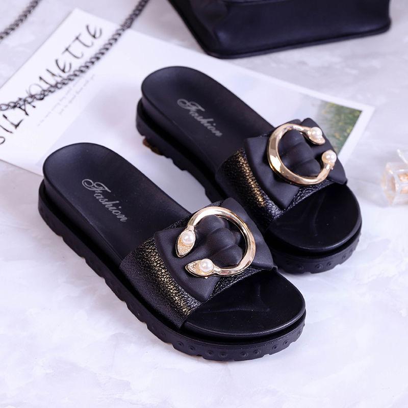 Summer Women's Slippers Outer Slippers Non-slip Bathroom Slippers Thick-soled Indoor and Outdoor Slippers Sandals and Slippers