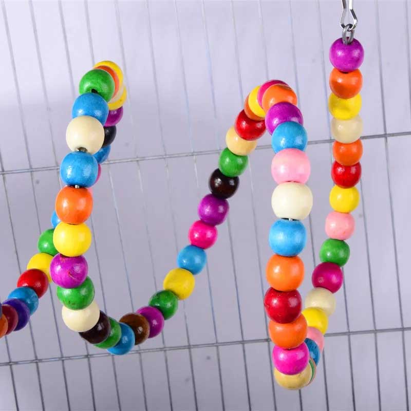 7 Packs Bird Toys Parrot Swing Toys Chewing Hanging Bell Cockatiel  Toy Set