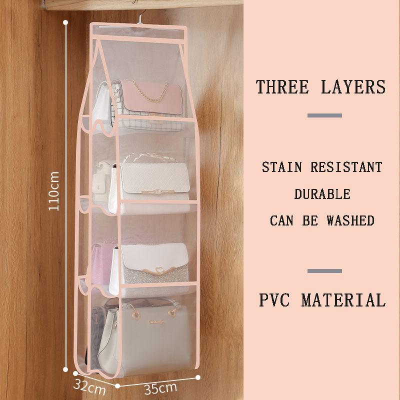 Bag Storage Bag Multi-layer Hanging Leather Bag Anti-deformation Bag Wardrobe Bag Hanging Bag