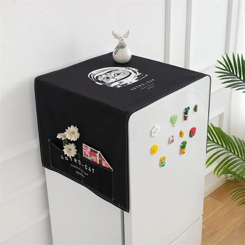 Refrigerator Hanging Bag Kitchen Storage Decoration Cloth Art Household Appliances Dust Cover