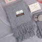 Winter Scarf Women Thick Warm Shawls and Wraps Solid Cashmere Scarves with Tassels Pashmina