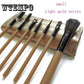 12Pcs Professional Eyes Makeup Brushes Set Wood Handle Eyeliner Blending Powder Smudge Brush