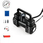 Car Inflatable Pump 12V Portable Mechanical Disk Pointer Car Double-cylinder Electric Air Pump High Power Belt LED Light Universal Inflation Tool