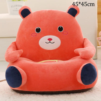 Children's sofa for 1-6 years old Cartoon animal seat High elastic sponge Thicker and softer Plush baby sofa Bedroom living room Baby room