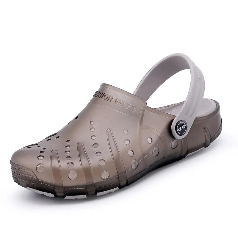 Unisex Summer Sandals Slippers Dual Use Couples Breathable Hole Shoes Men's Slippers Baotou Beach Shoes Women's Sandals Non-slip Flat Sandals