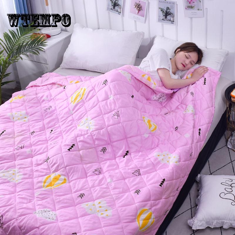 WTEMPO Comfortable Thin Quilt Dormitory  Bedding Fashion Summer Air Conditioning Was Cool In Summer