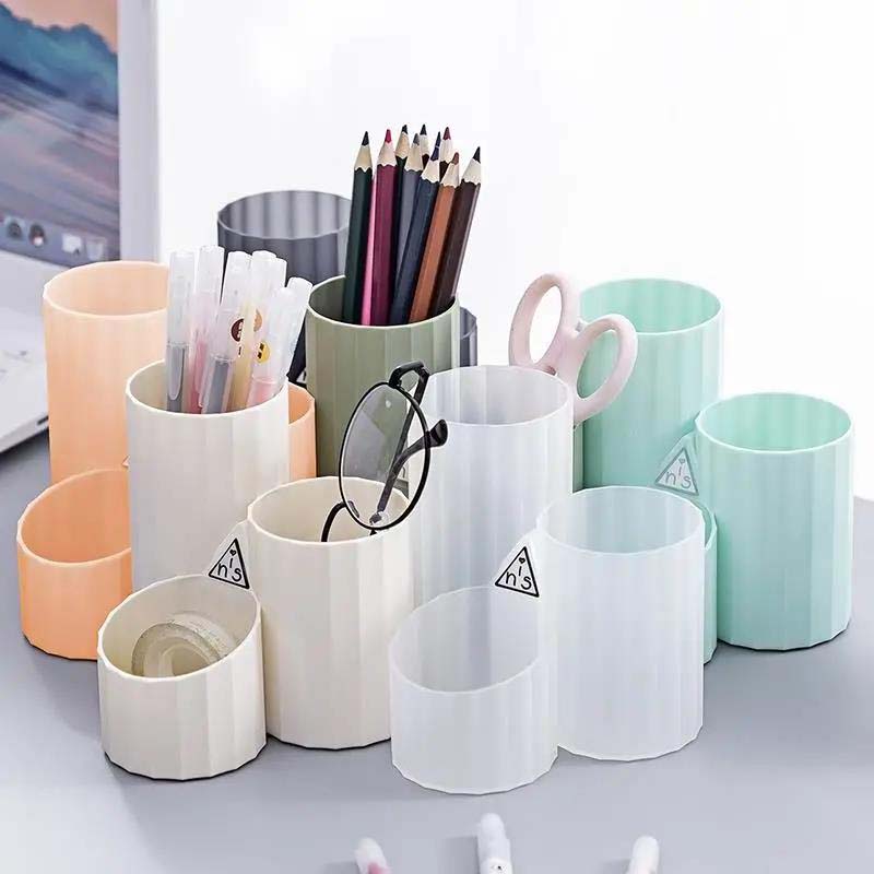 Creative Office Desktop Personality Polygon Pen Holder Soft Decoration Decoration Room Small Decoration