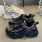 Ladies Thick-soled Height-increasing Shoes Fashion All-match Casual Sports Shoes Spring and Summer Outdoor Running Breathable Clearance Shoes