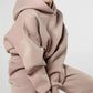 2PCS Autumn and Winter Solid Color Hooded Sweater Casual Two Piece Set Long Sleeve Pullover Sweater Fitness Jogging Pants Sports Suits