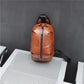 Chest Bag Men Coffee Large Capacity Multi-pocket Leather Shoulder Bag Outdoor Sports Pockets