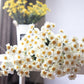 Artificial Flower Small Daisy Fake Flower Home Decoration Flower Silk Flower American Chamomile Dried Flower Countertop Display Bouquet Wildflower