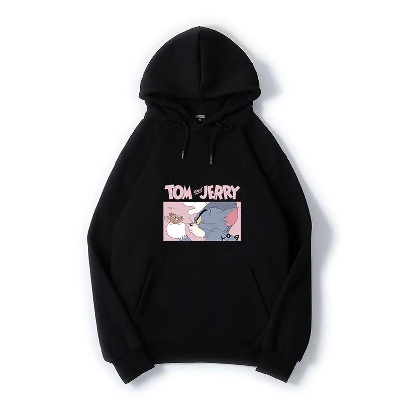 Hooded Sweater Men's and Women's Autumn and Winter Thick Cotton Jackets To Keep Warm Versatile and Handsome Loose Plus Fleece Tops