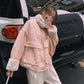 Winter Lamb Wool Coat Short Coat Korean Version Loose New Down Coat Oversize Women