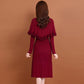 Knitted Dress Women's 2021 Autumn and Winter Temperament Winter Dress Mid-length Bottoming Inner Sleeve Sweater Dress Dress