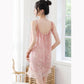 Plus Size 4XL Women's Sling Lace Suspender Nightdress Large Size Lingerie Transparent See-through Homewear Pajamas Dresses