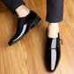 British Men's Leather Shoes Increase Formal Wear Business Shoes Cover Foot Casual Wedding Shoes