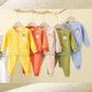 Boys' Autumn Suits Cardigan Jackets Baby Girls Warm and Velvet Knitted Children's Autumn and Winter Baby Clothes Two-piece Suit