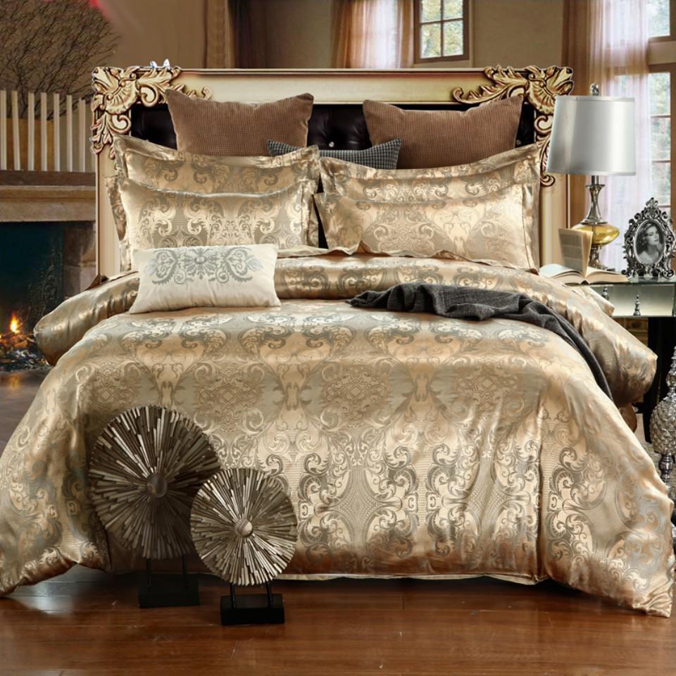 Pure Satin Silk Bedding Set,Home Textile King Size Bed Set,bedclothes,duvet Cover
