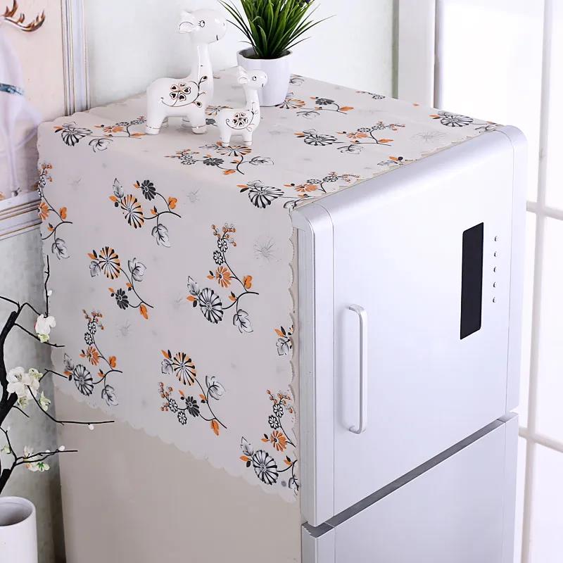 Refrigerator Cover Cloth Dust Cover Single Door Refrigerator Cover Cloth Towel Pvc Simple Waterproof Washing Machine Cover
