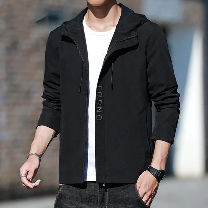 Men's Thick Jacket Large Size Casual Handsome Embroidery Korean Version of The Trend of All-match Youth Jacket Men