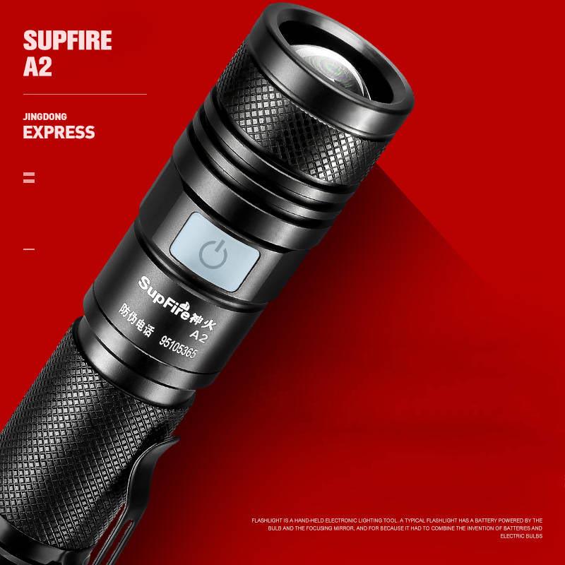 USB Rechargeable Built-in 18650 LED Flashlight Modes Tactical LED Torch Zoomable Flashlights Lamp