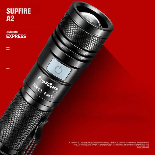 Brightest LED Flashlight Powerful Waterproof LED Torch Use 18650 Battery USB Rechargeable Camping