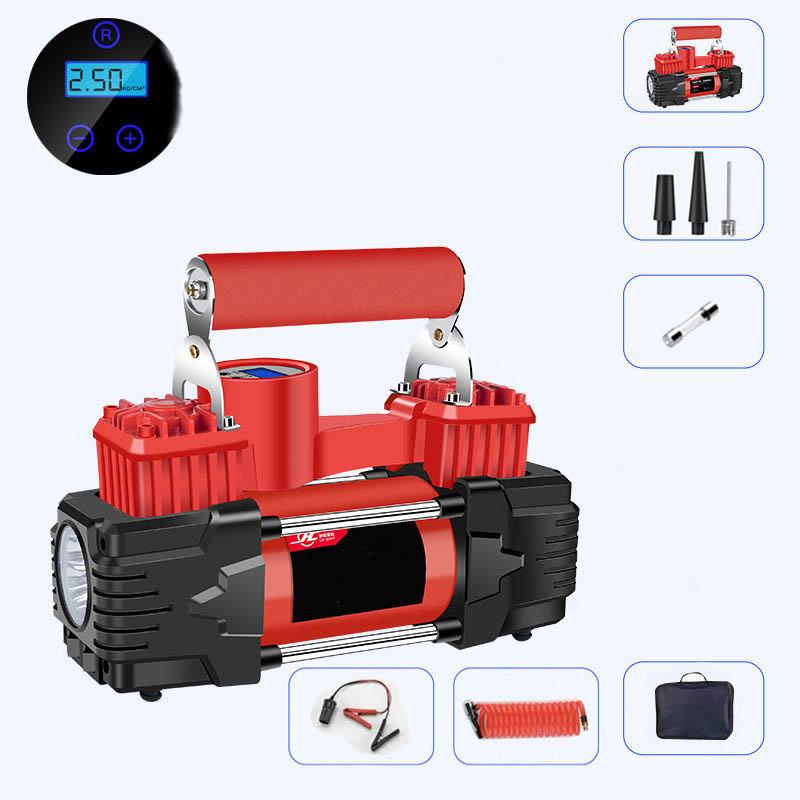 Car Inflatable Pump Double-cylinder High Power 12V Car Portable Air Pump Tire Electric High Pressure Pump
