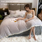 Winter Thickened Warm Milk Velvet Bed Four Sets of Thousands of Birds Simple Baby Velvet Sheets