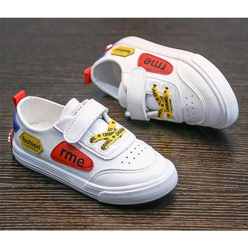 Comfy Kids Genuine Leather 1-9 Years Old Child Sneakers Shoe for Girls Boys Casual Sneakers Shoes SIZE 23-36