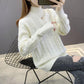 Sweaters Women Turtleneck Pullovers Female Knitted Oversize Sweater Long Sleeve Autumn Winter Bottoming Tops Basic Office
