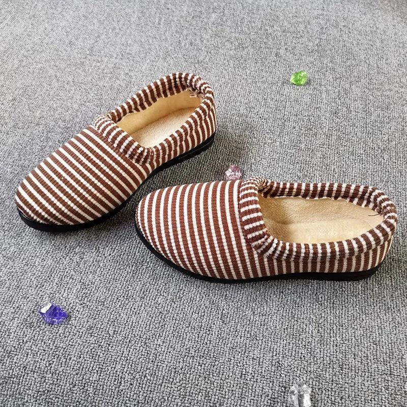 Women's Cotton Shoes Women's Winter Beijing Craft Cloth Shoes Home Shoes Indoor Casual Soft Sole Leopard Print