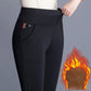Gold Velvet Women's Trousers Plus Velvet Thickening Winter High Waist Fashion All-match Plus Size Slim-fit Feet Pants Warm Casual Pants